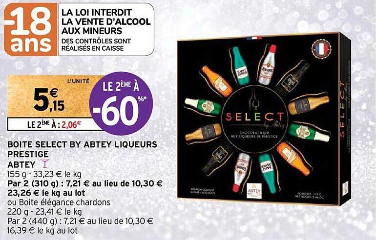 boîte select by abtey liqueurs prestige
