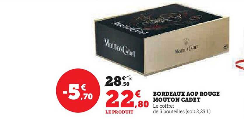 bordeaux aop rouge mouton cadet