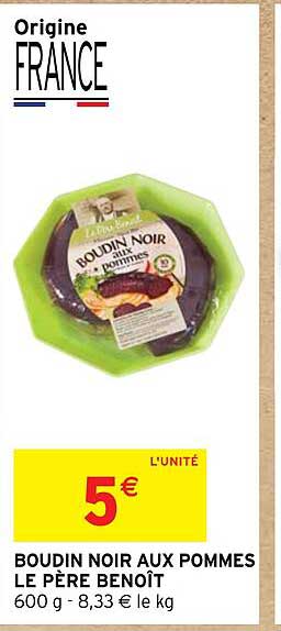 boudin noir aux pommes le père benoît