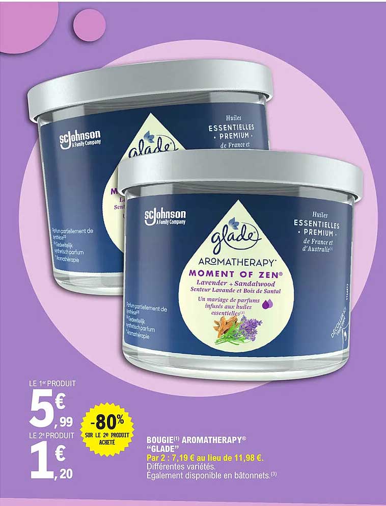 Bougie Aromatherapy "glade"