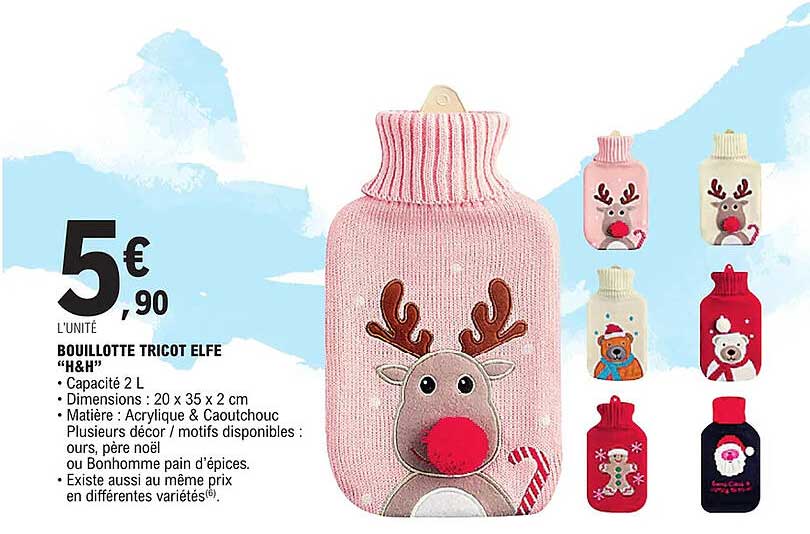 Bouillotte Tricot Elfe "h&h"
