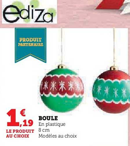 boule en plastique 8cm