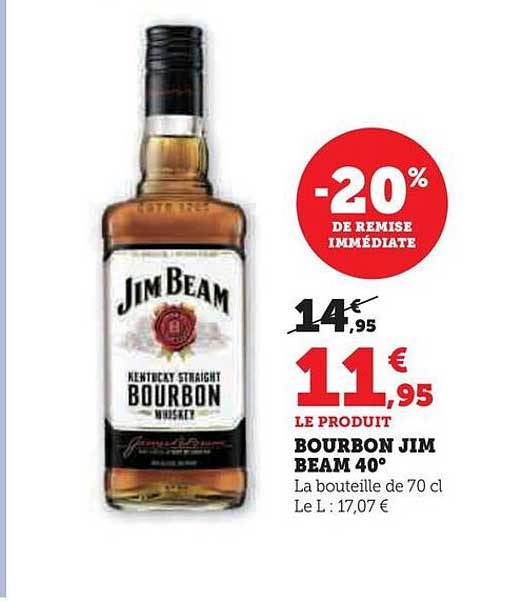 bourbon jim beam 40°