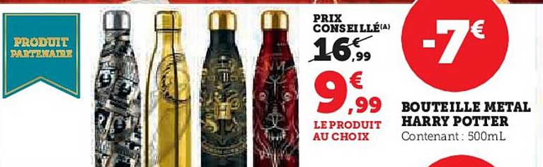 bouteille metal harry potter