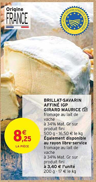 brillat-savarin affiné igp girard maurice