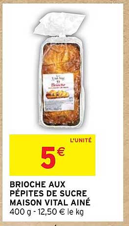 Brioche Aux Pépites De Sucre Maison Vital Ainé
