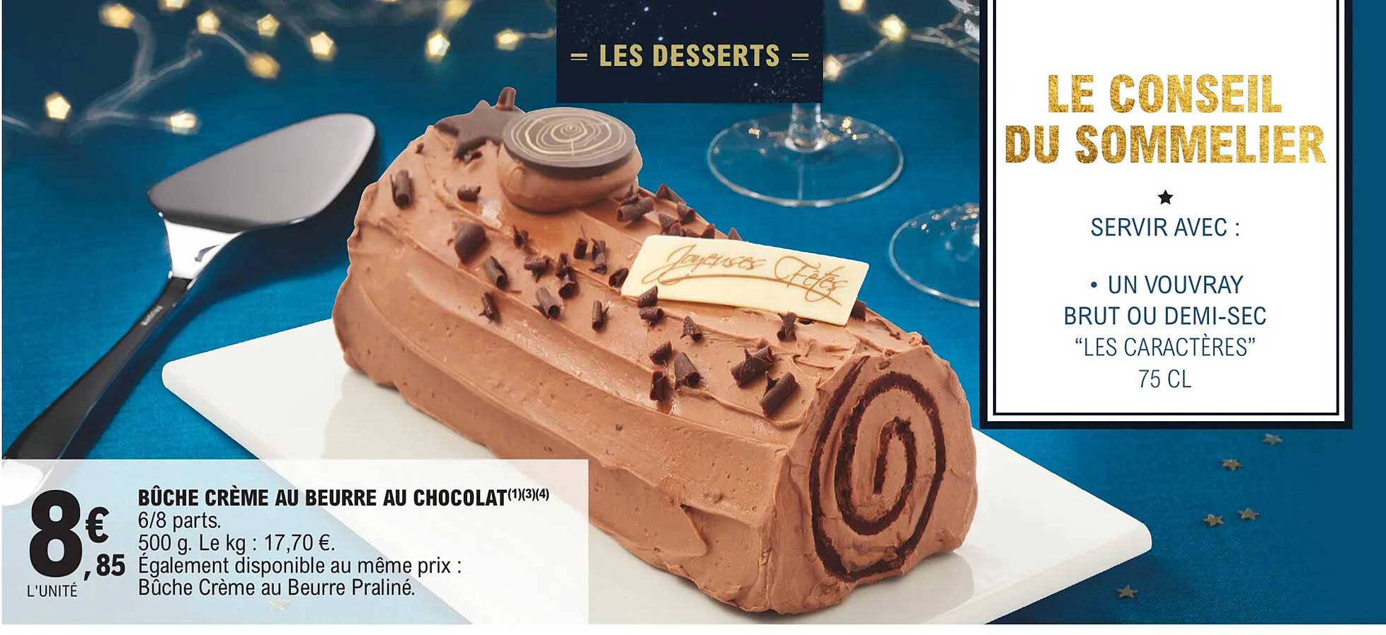Bûche Crème Au Beurre Au Chocolat