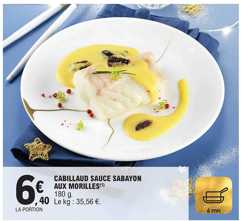 Cabillaud Sauce Sabayon Aux Morilles