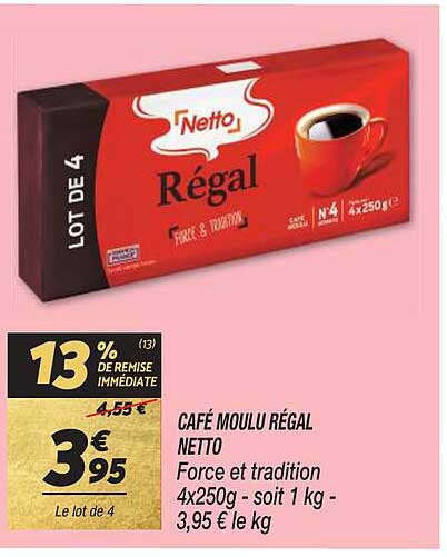 Café Moulu Régal Netto
