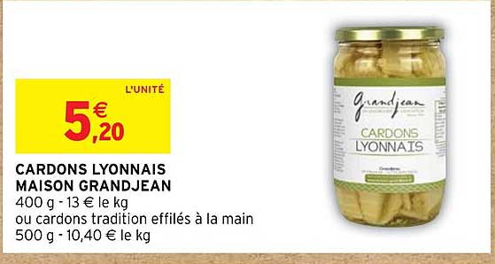cardons lyonnais maison grand jean