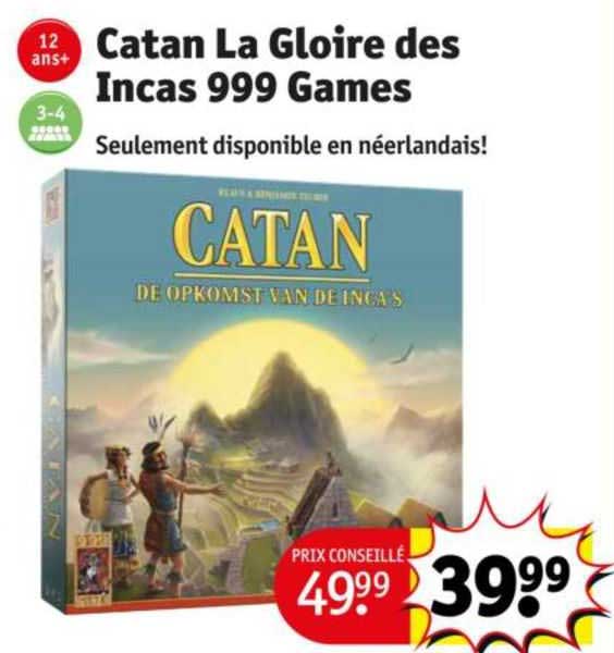 catan la gloire des incas 999 games
