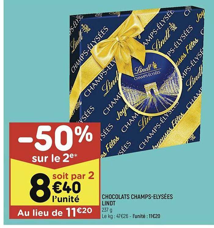 chocolat champs-élysées lindt