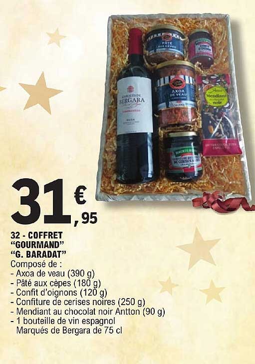 coffret "gourmand" "g. baradat"
