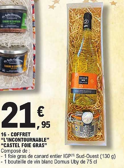 coffret "l'incontournable" "castel foie gras"