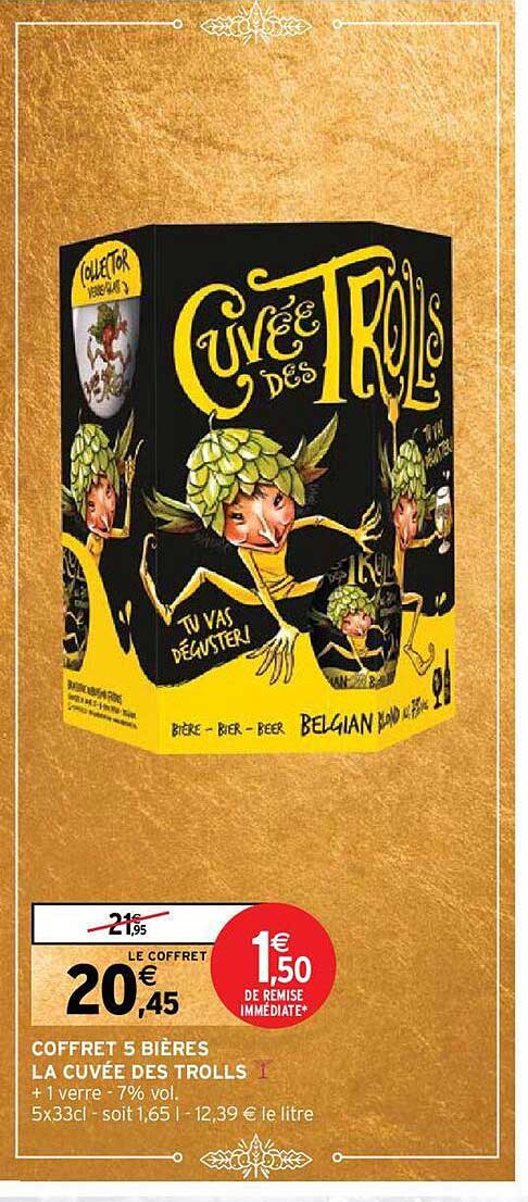 coffret 5 bières la cuvée des trolls