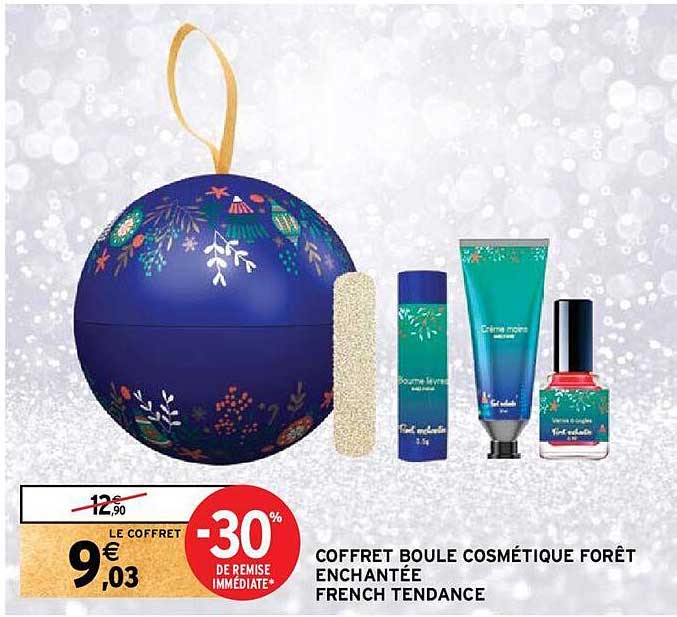 coffret boule cosmétique forêt enchantée french tendance