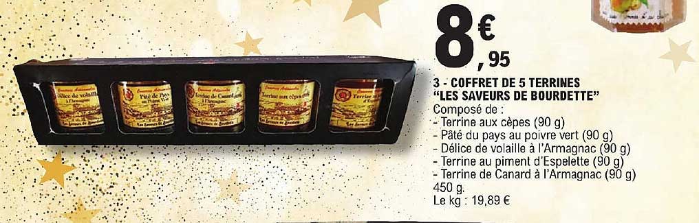 Coffret De 5 Terrines "les Saveurs De Bourdette"