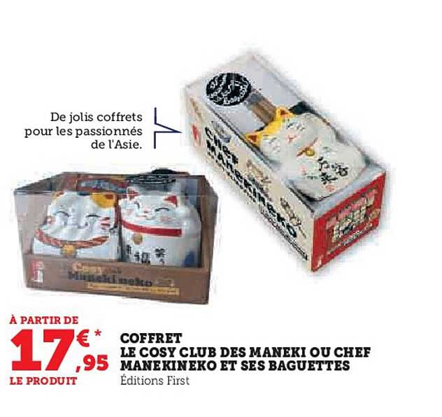 coffret le cosy club des maneri ou chef manekineko et ses baguettes