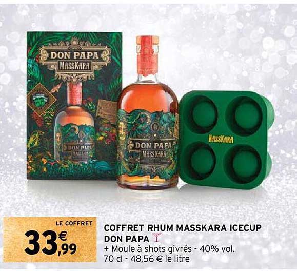 coffret rhum masskara icecup don papa