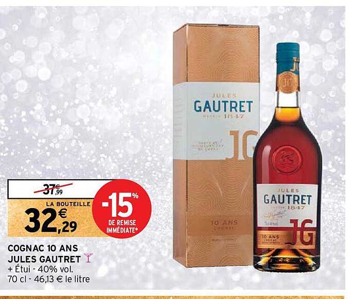 cognac 10 ans jules gautret