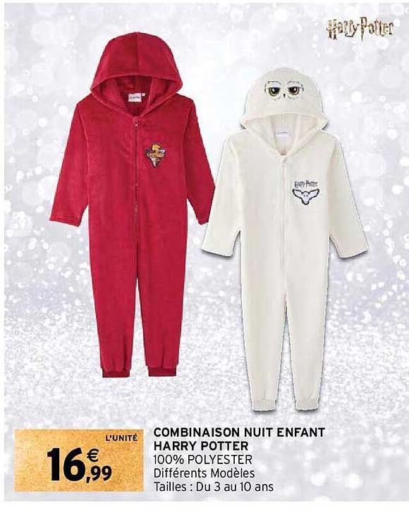combinaison nuit enfant harry potter