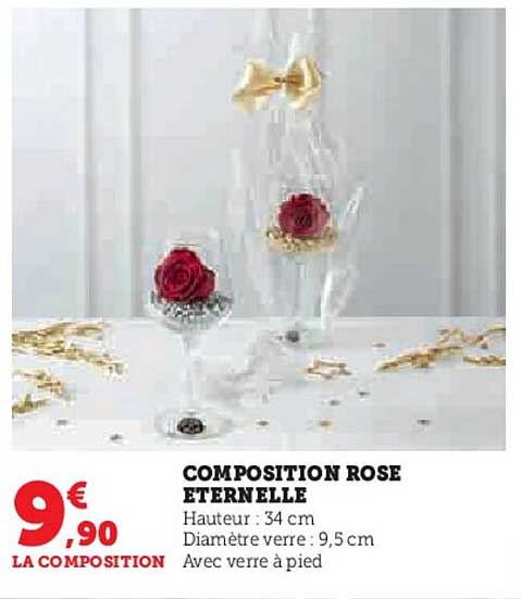 composition rose eternelle