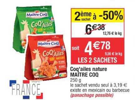 coq'ailes nature maître coq