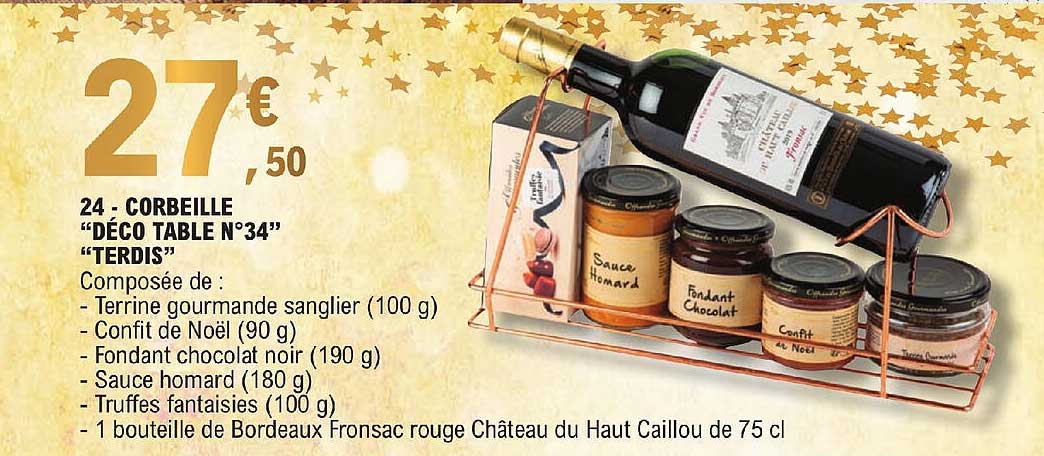 corbeille "déco table n°34" "terdis"