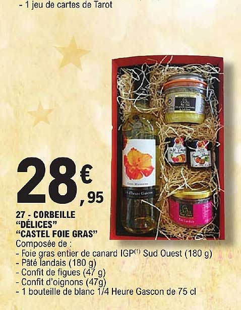 corbeille "délices" "castel foie gras"