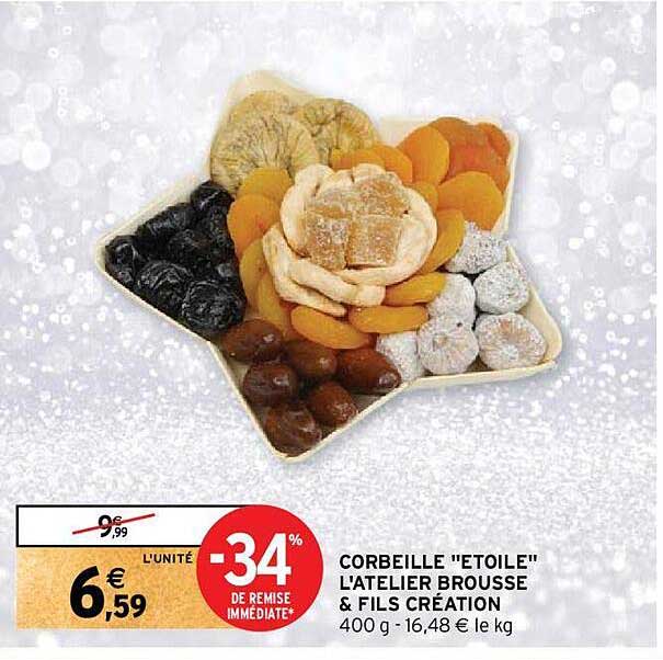 corbeille "étoile" l'atelier brousse & fils créatin