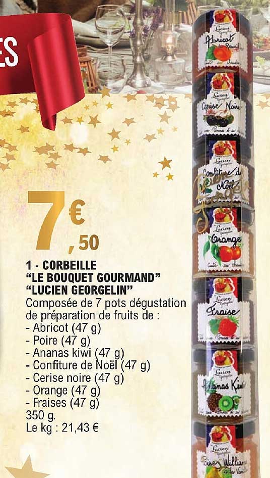 corbeille "le bouquet gourmand" "lucien georgelin"