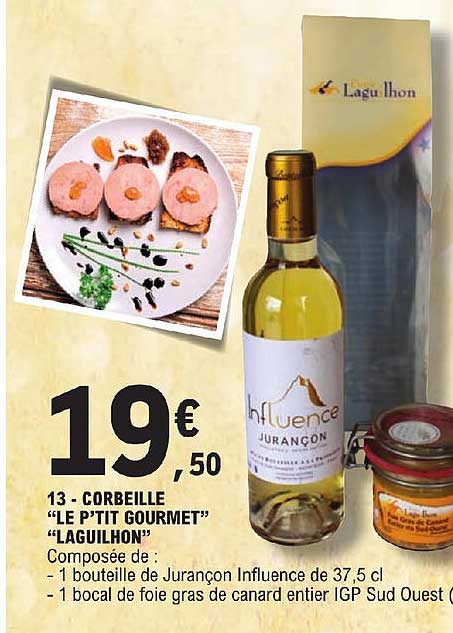 corbeille "le p'tit gourmet" "laguilhon"