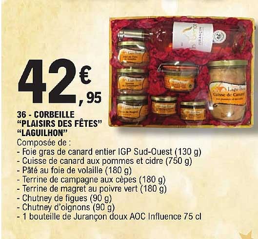 corbeille "plaisirs des fêtes" "laguilhon"