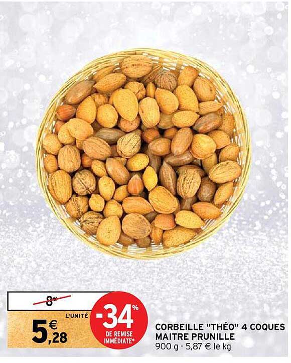 corbeille "théo" 4 coques maître prinille