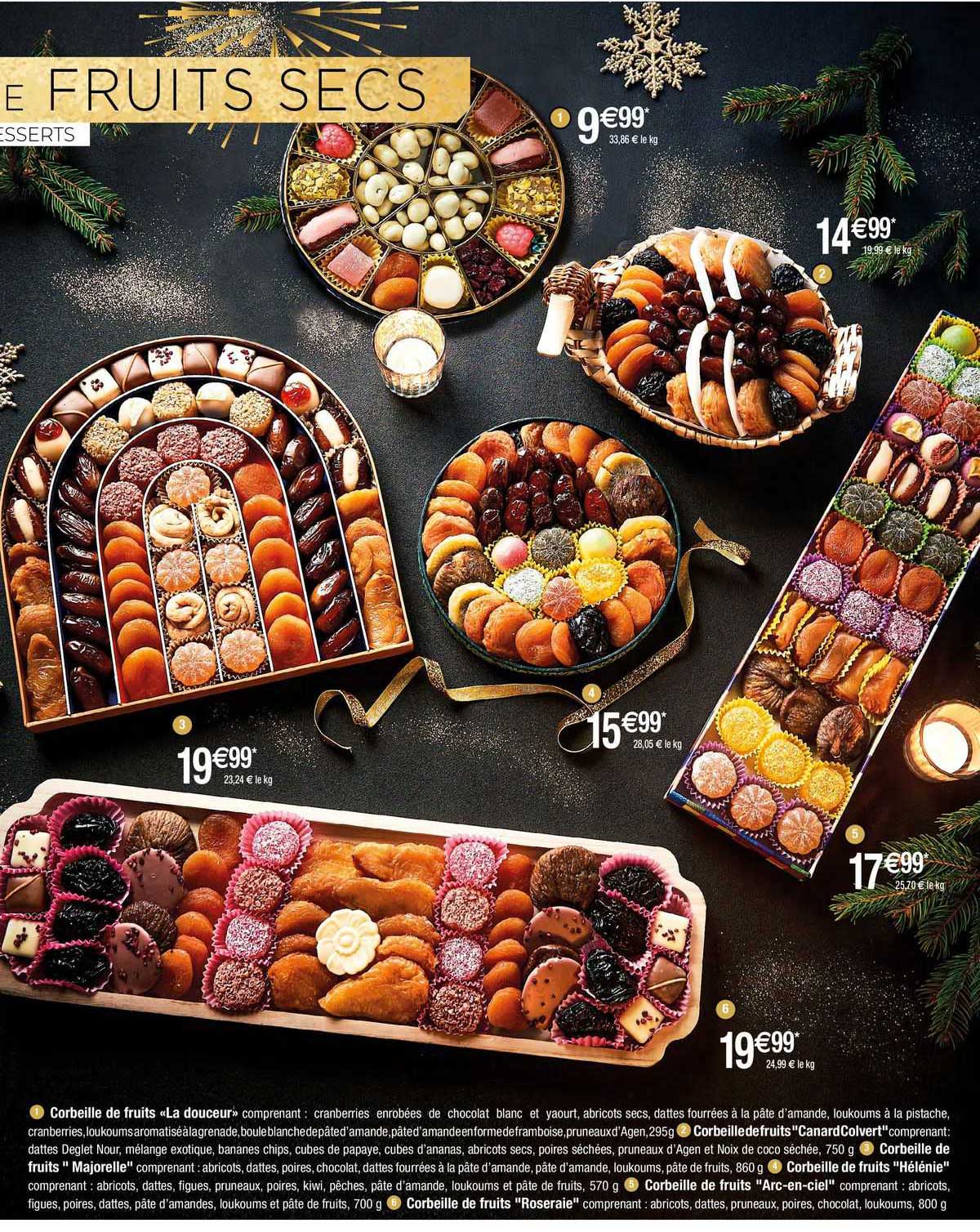 corbeille de fruits la douceur, canard colvert, majorelle, hélénie, arc-en-ciel ou roseraie