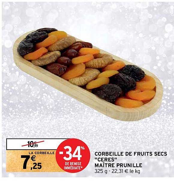corbeille de fruits secs "cérès" maître prunille