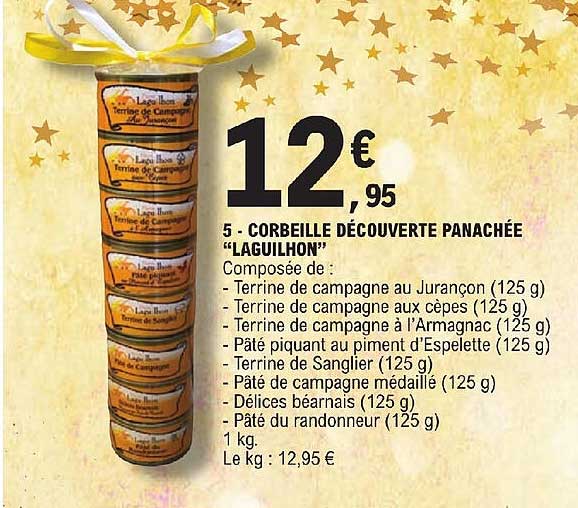 corbeille découverte panachée "laguilhon"