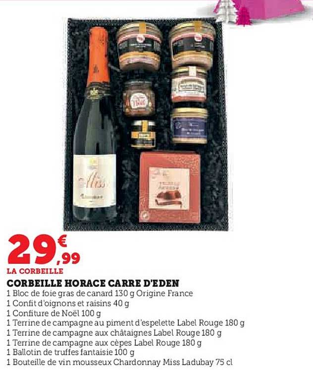 corbeille horace carre d'eden