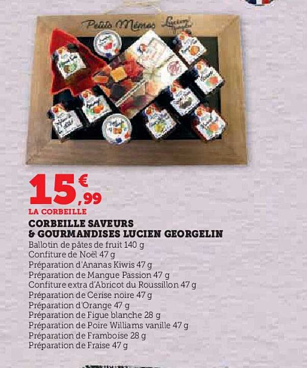 corbeille saveurs & gourmandises lucien georgelin