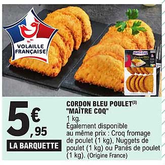cordon bleu poulet "maître coq"