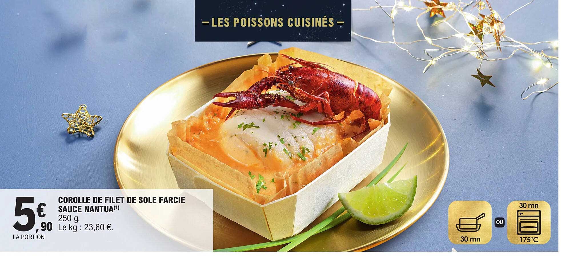 corolle de filet de sole farcie sauce nantua