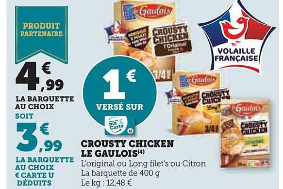 crousty chicken le gaulois