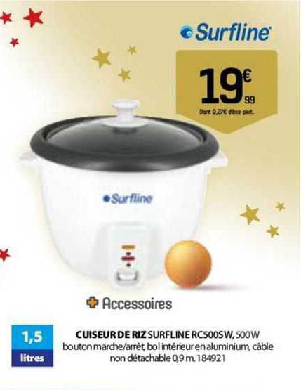 cuiseur de riz surfline rc500sw