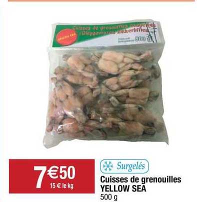 cuisses de grenouilles yellow sea