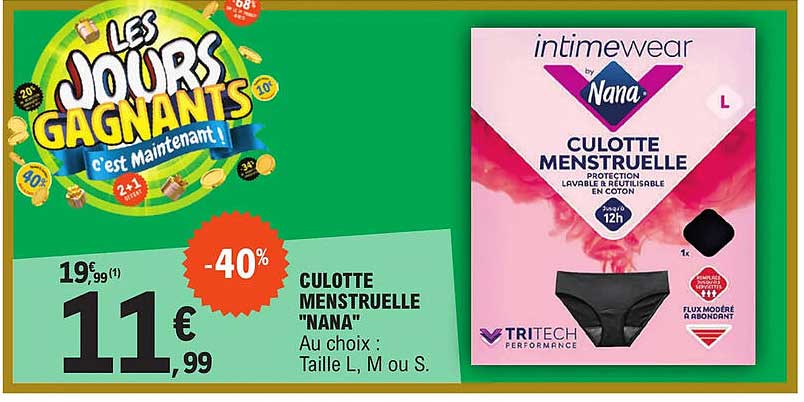 culotte menstruelle "nana"