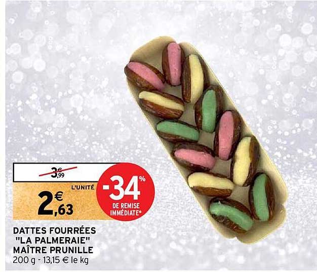 dattes fourrées "la palmeraie" maître prunille