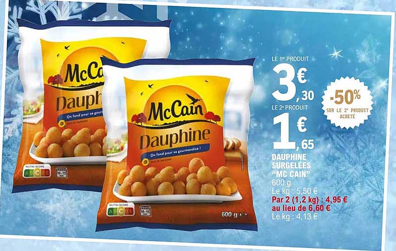 dauphine surgelées mc cain