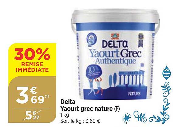 delta yaourt grec nature