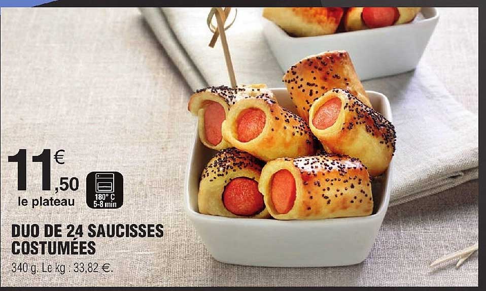 Duo De 24 Saucisses Costumées