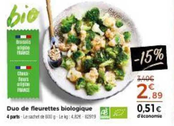 Duo De Fleurettes Biologique